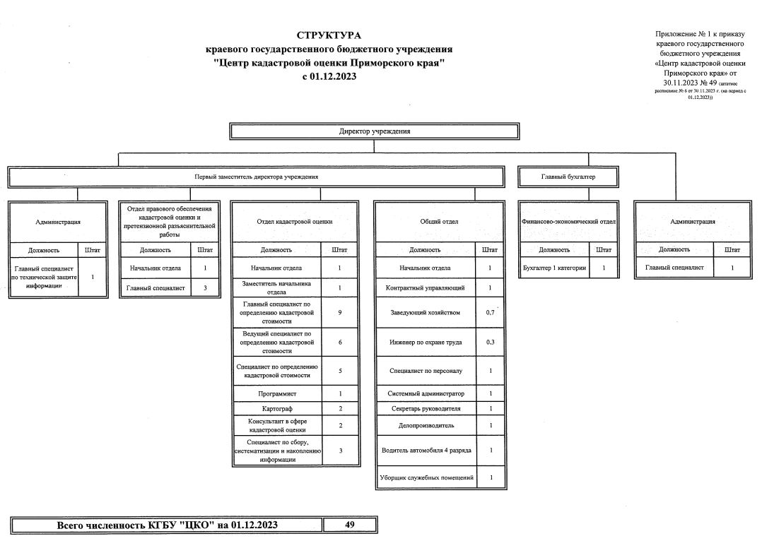 Приморский край структура. Готовая структура организации.